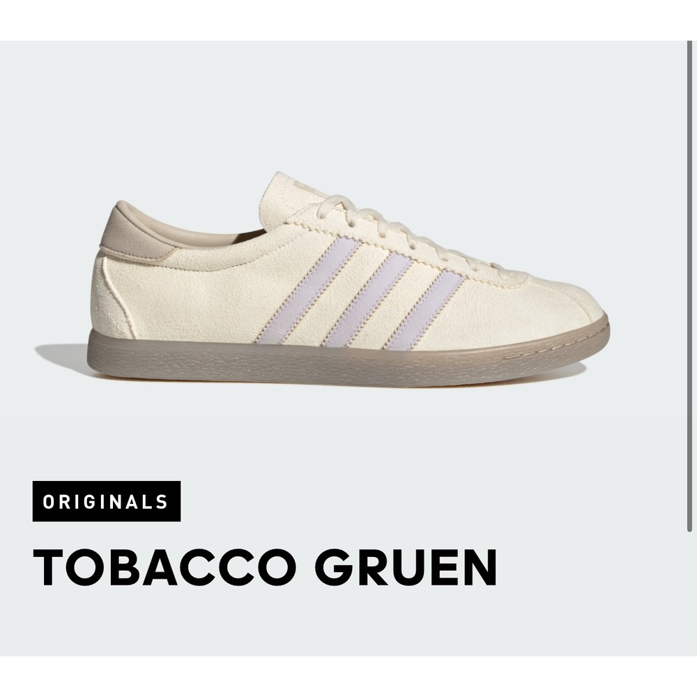 Adidas Tobacco Gruen Sneakers Size 10 Cream Grey GX6940 New With‎ Tags